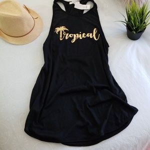 NWT Francesca's Tropical Swim Cover Up